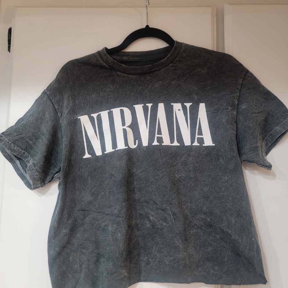 NIRVANA Black Graphic Tee